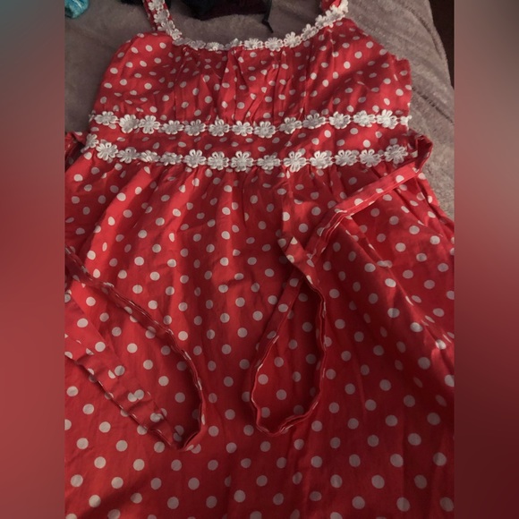 Brand new without tags girls polka dot pattern dress B - Picture 1 of 6